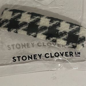 Stoney Clover Lane Hair Clip Black Houndstooth Unisex Casual NWT